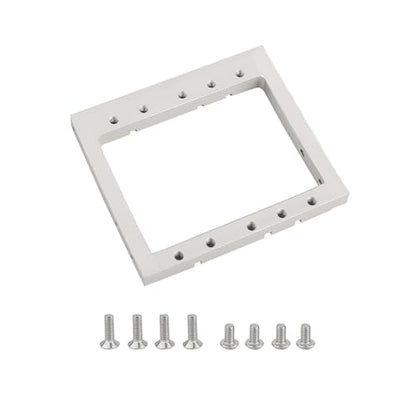 LCG Winch Dual Servo Mounts Bracket for 1/10 RC Rigs Crawler Capra SCX10 II Axle Comp TGH Rails LCG Chassis Kit Upgrade Part (Silver) - color: Silver