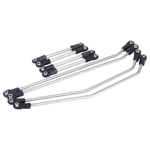 1/10 Performance Carbon LCG Chassis Kit with Gearbox & Shock Absorbers for RC Crawler SCX10 & Capra Upgrade Parts (Link Rod Set) - style: Link Rod Set