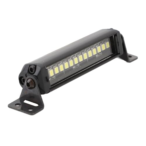 RC Light Bar Roof Lamp Kit Super Bright 15 LED Aluminum Alloy Roof Spotlight for 1/10 RC Crawler Cars Axial SCX10