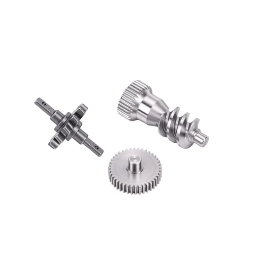 Generic Carbon Steel Gearbox Gears Bearings Set for Enhanced Performance in SCX30 1/30 RC Crawlers, 9.5g Complete Upgrade Kit