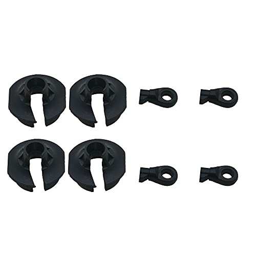 Plastic Heavy Duty Shock Rod End and Spring Cup Set (2 Pair) for Arrma 6S Kraton Outcast Typhon Big Rock Upgrade Parts