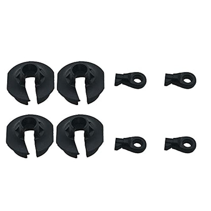 Plastic Heavy Duty Shock Rod End and Spring Cup Set (2 Pair) for Arrma 6S Kraton Outcast Typhon Big Rock Upgrade Parts