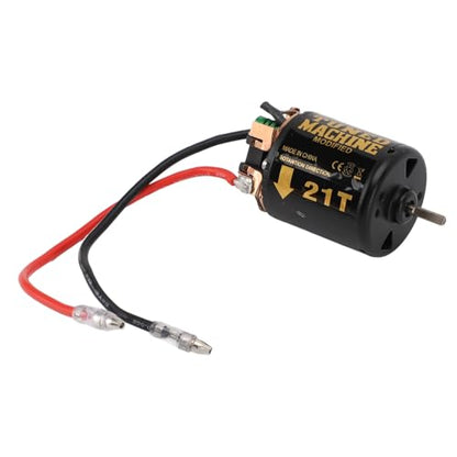 RC Car Brushed Motor 1/10 RC Crawler Car 540 Brushed Motor with Blue Heatsink for Axial Scx10 (21T) - size: 21T