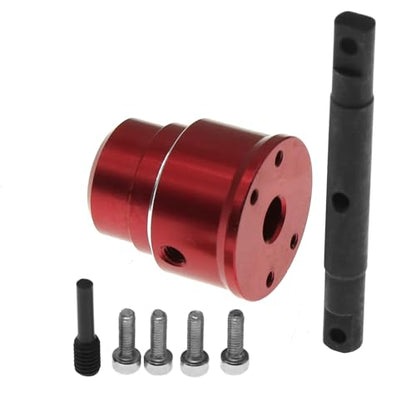 Aluminum Differential Locker Diff Lock Spool Straight Shaft RC Replacement Upgraded Parts for 1/10 TRAXXAS Summit RC Car, Red - color: Red Diff Lock Shaft