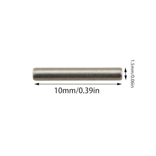 50PCS Silver 1.5x10mm Dowel Pin Hex Wheel Hub Nut Pin Spare Parts for RC Car