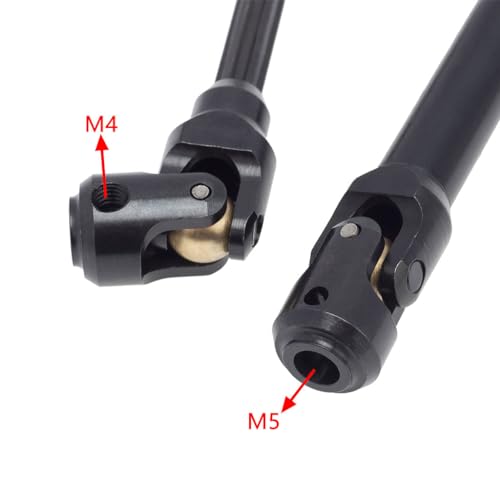 Universal Drive Shaft Transmission Shaft Metal Drive Shaft CVD Axle Set Lightweight Metal CNC Machined Suitable for RC Model Car Truck, 86-115mm - color: 86-115mm