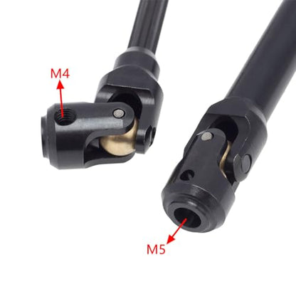 Universal Drive Shaft Transmission Shaft Metal Drive Shaft CVD Axle Set Lightweight Metal CNC Machined Suitable for RC Model Car Truck, 86-115mm - color: 86-115mm