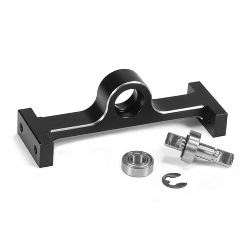 Aluminum Alloy 70mm Transfer Case Transmission Gearbox with 5mm D-Shaped Shaft for 1/10 RC Rock Crawler MOA 1.9 Shafty LCG Chassis Builder