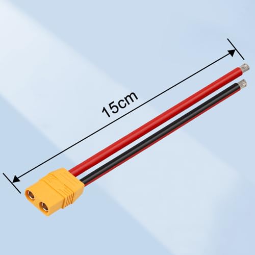 4 Pairs XT90H XT90 Plug Male and Female Connector with 150mm 10AWG Wire for RC Lipo Battery FPV Racing Drone - size: 15CM-4Pairs
