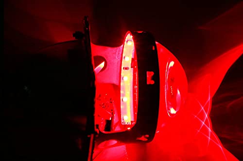 iJDMTOY Brilliant Red 15-SMD LED Accent Ambient Lighting Kit Compatible with Car Motorcycle Projector Lens Demon Eye Retrofit - color: Red