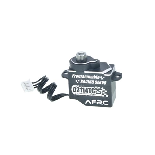 11G Programmable Micro Super Mute Metal Steering Servo RC Parts for Mini Z 1/28 1/24 RC Car RC Fixed-Wing Airplane Aircraft, Robot, RC Helicopter (ZH1.5 Plug, Black)