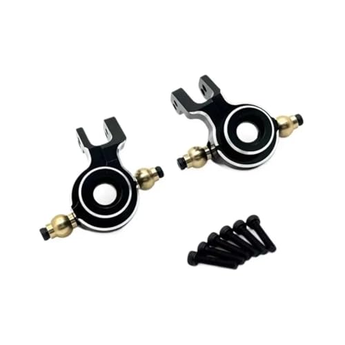 for UD UD1201 UD1202 UD-12PRO Metal Front Steering Cup Model Crawler Rc Car Truck for Buggy Upgrade Accessories RC Steering Knuckles Cup(Black) - size: Black