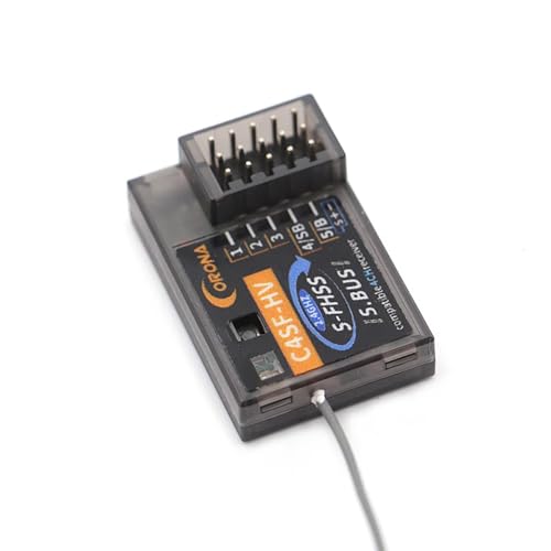 Corona C4SF C4SF-HV 2.4GHz 4 Channels S-FHSS/FHSS SBUS Compatible Receiver for FUTABA S-FHSS FHSS 3PV/7PX/4PLS/4PV/7PX/4PX etc Models Parts (C4SF-HV) - style: C4SF-HV
