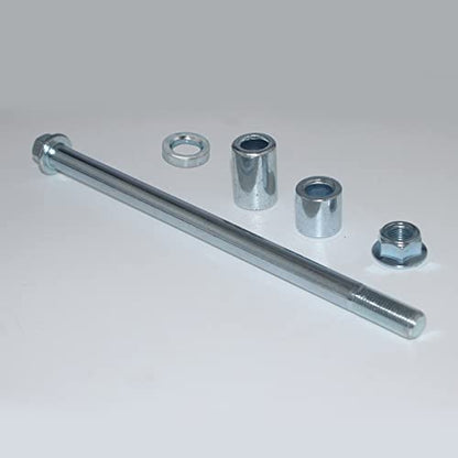Mokuo 12mm 230mm Front Rear Axle with Bushing 5mm 20mm 30mm Fit for Pit Dirt Bike Moped Scooter QUAD ATV Mini Bike Parts - size: 12-230