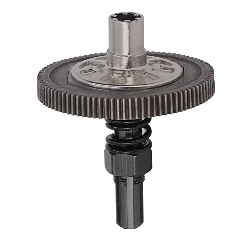 RC Car Differential Gear Set, Durable Metal Upgrade Parts High-Performance Slipper Assembly for 1/10 Scale Off-Road Racers and RC Hobbyists - color: Black