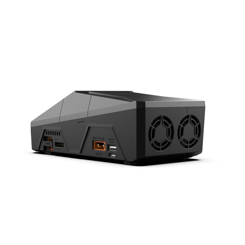 New ToolkitRC Q6AC Multi-Functions Charger with IPS Highlighted Display Screen AC 400W/DC 1000W 4CH Output Built-in 65W for for LiPo NiMH PB Battery