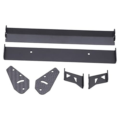 Aluminium Alloy Rear Wing Tail Spoiler Kit Improving Handling and Stability for 1/10 RC On Road Racing Drift Car Black 6 Accessories 10 Screws 10 Nuts