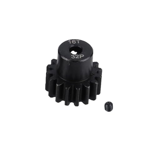 5Pcs Metal Steel 32P Pinion Gear Sets 13T 14T 15T 16T 17T with Hex Key for 1/10 Crawler Truck Traxxas Arrma HSP HPI AXIAL Tamiya LOSI RC Car Upgraded Parts (13T 14T 15T 16T 17T) - style: 13T 14T 15T 16T 17T
