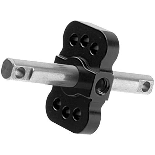 Aluminum RC Differential Locker Spool 2WD Diff Locker Mounts Upgrades Part Compatible with 1/10 Traxxas Slash 2WD Rustler Stampede 2WD Bandit 2WD 1/10 RC Car (Black) - color: Black