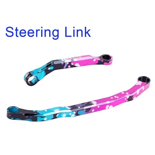 Splash Anodizing Aluminum High Clearance Chassis Links Set for Axial SCX30 1/30 RC Crawler Car Upgrades - style: Aluminum