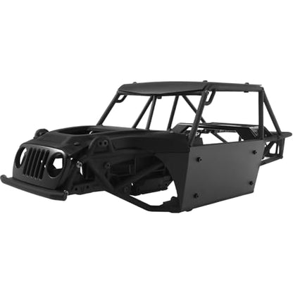 Aluminum Body Panels Kit for Vanquish H10 Optic Sparco H10 Optic Yokohama RTR 1/10 RC Crawler Upgrade Parts (Black) - color: Black