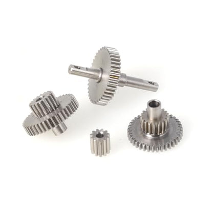 LCX Racing 1/18th RC Crawler Car Stainless Steel Transmission Gearbox Gears Set for TRX4M, Upgrades Parts Accessories (16.6:1)