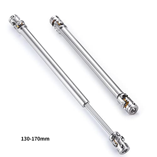 RC-Hub 1Pcs Metal RC Driveshafts 1:14 Tamiya King Hauler Tanker Truck | 45-50/47-57/55-67/60-80/70-90/110-260mm Drive Shaf,RC Car Upgrade Parts - size: 130-170mm