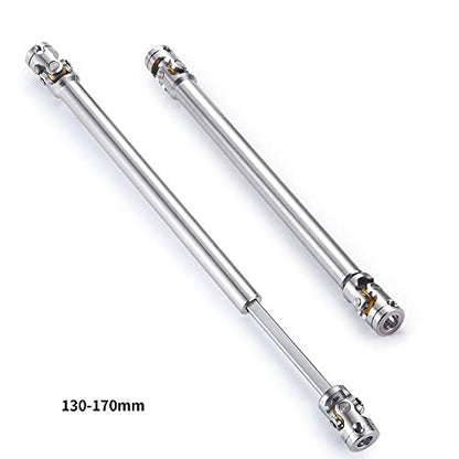 RC-Hub 1Pcs Metal RC Driveshafts 1:14 Tamiya King Hauler Tanker Truck | 45-50/47-57/55-67/60-80/70-90/110-260mm Drive Shaf,RC Car Upgrade Parts - size: 130-170mm