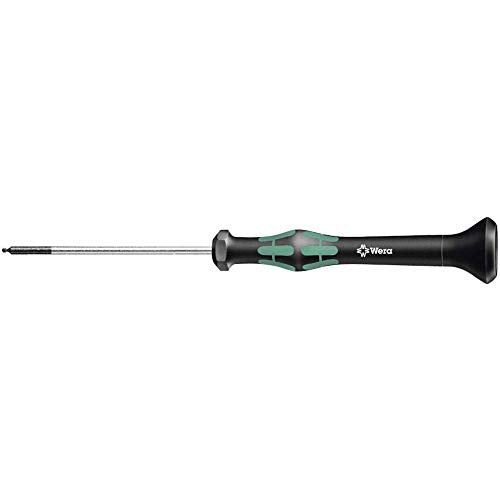Wera 2052/6 Kraftform Micro Ballhead Hexagon Electronics Screwdriver Set and Rack, 6-Piece - size: Ball-End: 1.5x60mm, 2x60mm, 2.5x60mm, 3x60mm, 0.9x40mm, 1.3x90mm