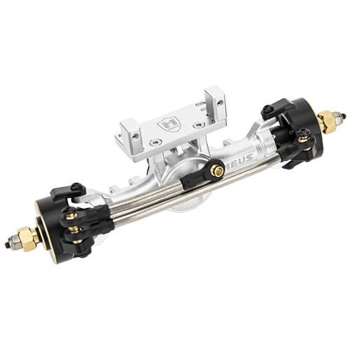 MEUS RACING 5mm ISO V2 TRX4M Axles with Adjustable Servo Mount for TRAXXAS 1/18 TRX4M RC Crawler (Silver) - color: Silver