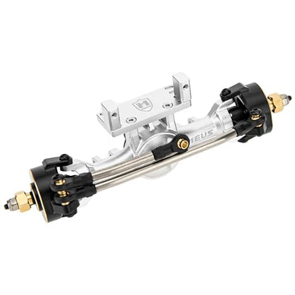 MEUS RACING 5mm ISO V2 TRX4M Axles with Adjustable Servo Mount for TRAXXAS 1/18 TRX4M RC Crawler (Silver) - color: Silver