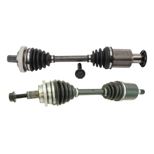 TRQ Front Driver and Passenger Side CV Axle Assembly Set 2 Piece Compatible with 2004-2005 Mercedes-Benz E320 4Matic 2004-2006 E500 4Matic 2006-2009 E350 4Matic 2007-2009 E550 4Matic - style: CSA55443