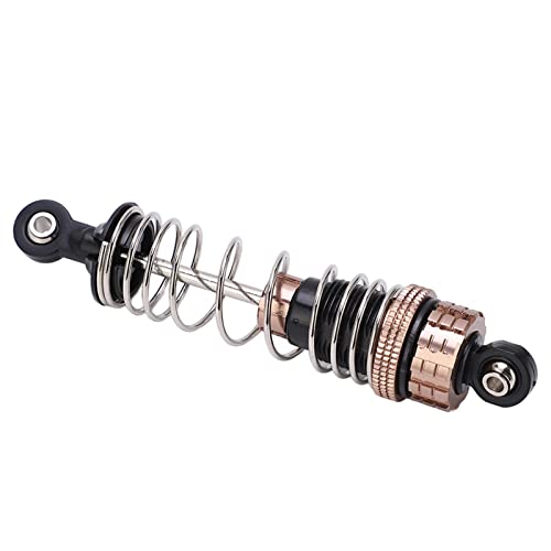 2Pcs Hydraulic Front Shock Absorber for 1/8 1/10 RC Car, Aluminum Alloy Front Shock Absorbers with High Elasticity Spring, Adjustable Threaded Body for Off Road Vehicle Truck Picku