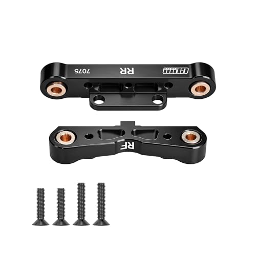 GPM Rear Lower Suspension Mount, 7075-T6 Aluminum Arm Mount Upgrade for Arrma 1/8 & 1/7 RC Trucks, Fits Kraton/Outcast/Talion/Infraction/Mojave/Fireteam/Felony/Limitless 6S 8S (Black) - color: Black