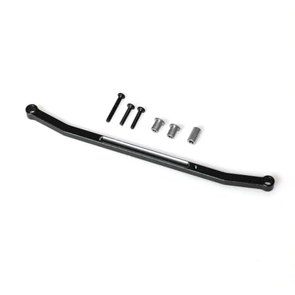 Aluminum Steering Pull Rod RC Upgraded Parts for LOSI 1/18 Mini LMT 4X4 Brushed Monster Truck RTR-LOS01026 RC Car, Black - color: Black Steering Rod