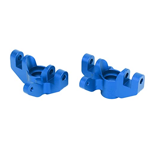 RC Steering Cup, 2pcs Aluminum Alloy Steering Cup Knuckle Upgrade Accessories for LOSI Hammer Rey U4 Rock Racer 1/10 RC Car (Dark Blue - color: Dark Blue