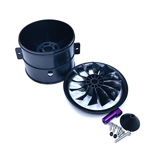EDF 70mm pro CCW 4S 2800KV 12 Blades 16.8V Electric Ducted Fan, Hobby RC Jet Engine Propeller, RC Car Parts High Speed Brushless Motor, Remote Control Model Replacement Airplane Parts DIY - color: EDF 70pro CCW, size: 4S 2800KV