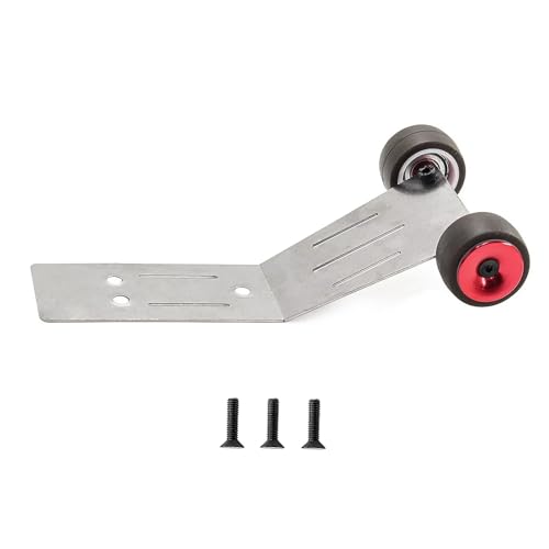 for Traxxas for Mini for Maxx Metal Wheelie Bar Monster Truck RC Car Upgrade Parts Accessories Replacement Parts RC Car Parts(Red) - size: Red