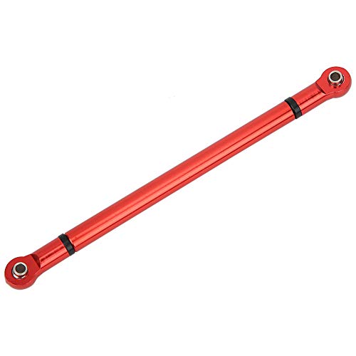 Plplaaoo RC Crawler Chassis Link Rod – 8 PCS Aluminum Alloy Link Rod Set, Chassis Linkage for SCX10 313mm Wheelbase, Fits Axial 90022 90047 1/10 Scale RC Car Crawler, Red - color: Red