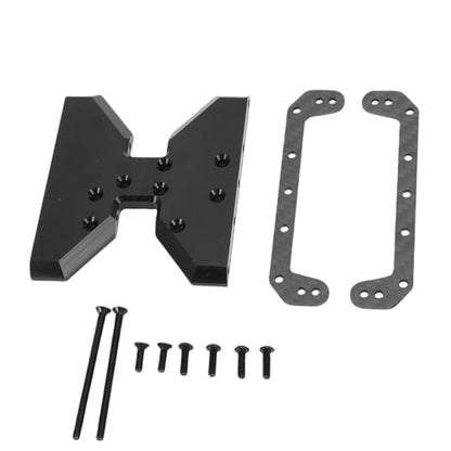 Zunate RC Chassis Skid Plate for Axial Capra 1/10 Crawler, Composite Material and POM Transmission Mount with Diversion Structure for Enhanced Heat Dissipation Gear