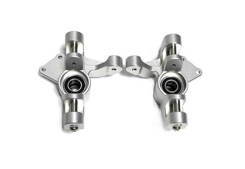 CNC Alu7075 Front Spindle Knuckle for LOSI Super Rock Rey 1/6 8S (Silver) - color: Silver