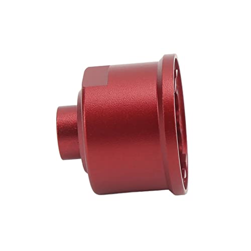 HUIOP Differential Case Made of Aluminum Alloy, Sturdy and Precise for Slash 4X4 RC Cars, Smooth Ride Lower Revs Higher Torsion, Easy to Install, RC Car Part (Red) - color: Red