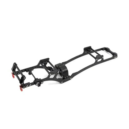 Rc Frame Chassis Parts For Axial For SCX10 1/10 Carbon Fiber For LCG Chassis Kit Frame Rail Skid Plate Gearbox Bumper Set RC Crawler Car DIY Replacement