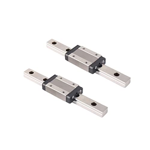 MGN12 Linear Rail 60mm 2.36" 2PCS MGN12 Miniature Linear Motion Slide Rail + 2PCS MGN12H 12mm Linear Sliding Bearing Carriage Block Black for 3D Printer and CNC Machine - size: L: 60mm / 2.36 inch, style: MGN12 Rail + H Block