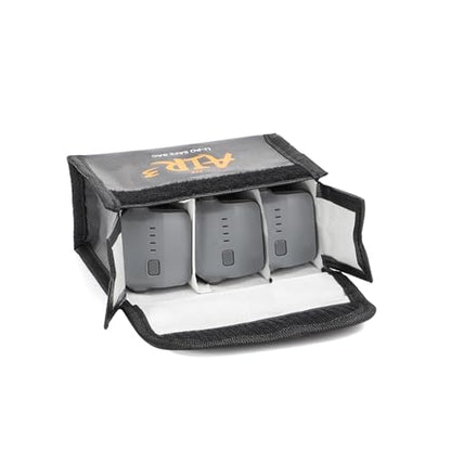 Battery Bag, Fireproof Explosion-Proof Lipo Battery Safe Bag Sleeve Lipo Guard Pouch Sack Charge Protection Bags For DJI Air 3 Drone (Three battery bag For DJI Air 3)
