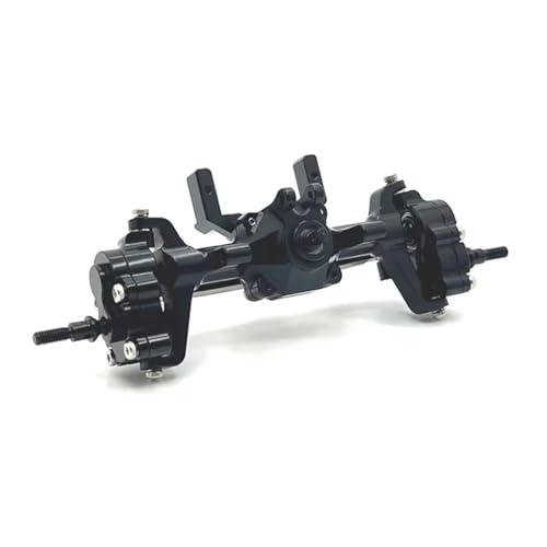 RC Crawler Axle for FMS for FCX24 for Xiaoqi for Crusher 1/24 RC Models Portal Axle Upgrade Kit Aluminum Front Rear Assembly(Black,Front) - color: Black, size: Front