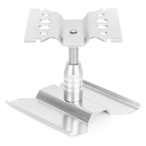 RC Car Repair Workstation,Aluminum 360 Degree Rotation Lift Lower Work Stand Body Mounts for SCX24 TRX4M FCX24 1/18 1/24 Scale RC Truck Crawler Buggy (Silver)