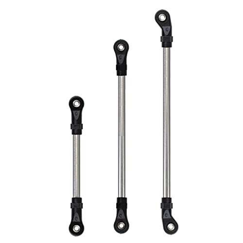 INJORA Stainless Steel Link Rod Linkage Plastic Rod End Set 324mm Wheelbase for 1/10 TRX4 RC Crawler Car - size: For 324mm TRX4