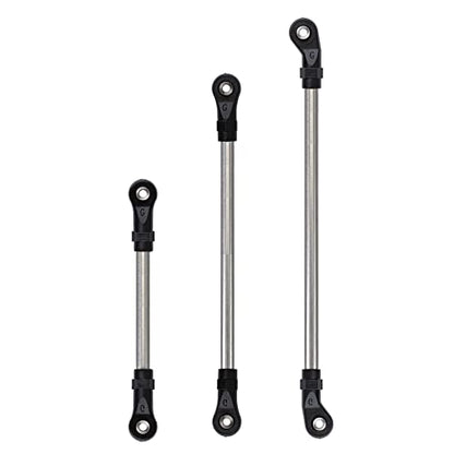 INJORA Stainless Steel Link Rod Linkage Plastic Rod End Set 324mm Wheelbase for 1/10 TRX4 RC Crawler Car - size: For 324mm TRX4