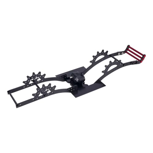 LCG Bumper Carbon Fiber Front Bumper Optimum Approach Angle for 1/10 RC Crawler SCX10 TRX4 Dodge Power Wagon Cab Cliffhanger (Black) - color: Black